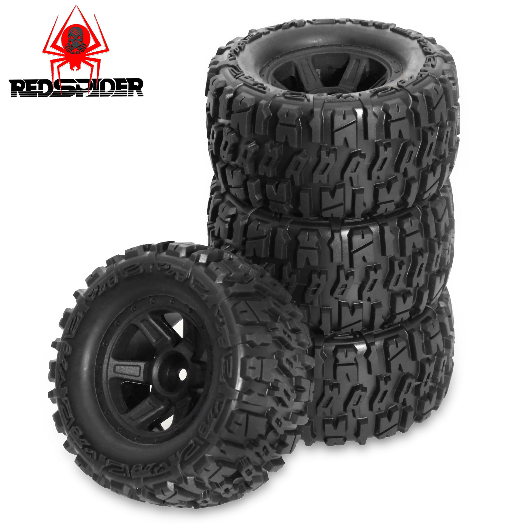 Rc Truck Monster - Pneus de roda de borracha antiderrapante