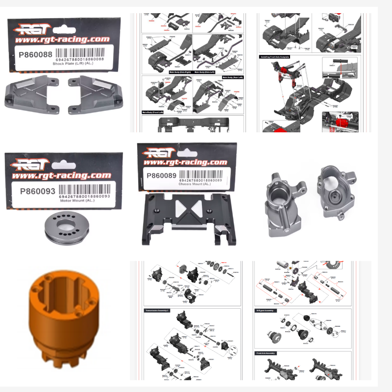 Rc Hobby Grade Crawler - Peças sobressalentes RGT P860086 P860088 P860089