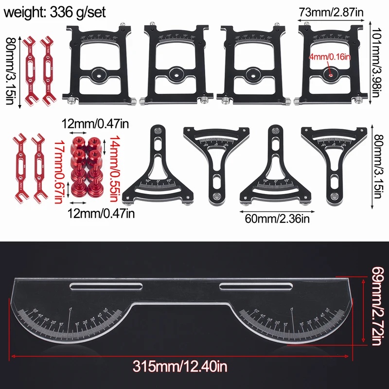 Rc Hobby Tools - Kit de Ferramentas de Medição para