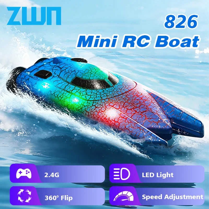 Rc Hobby Grade Boat - Barco RC Mini 2.4G com Luzes,