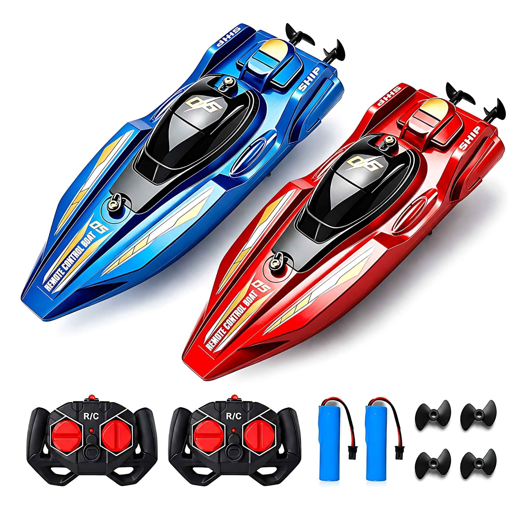 Rc Hobby Grade Boat - Conjunto de 2 Barcos RC de