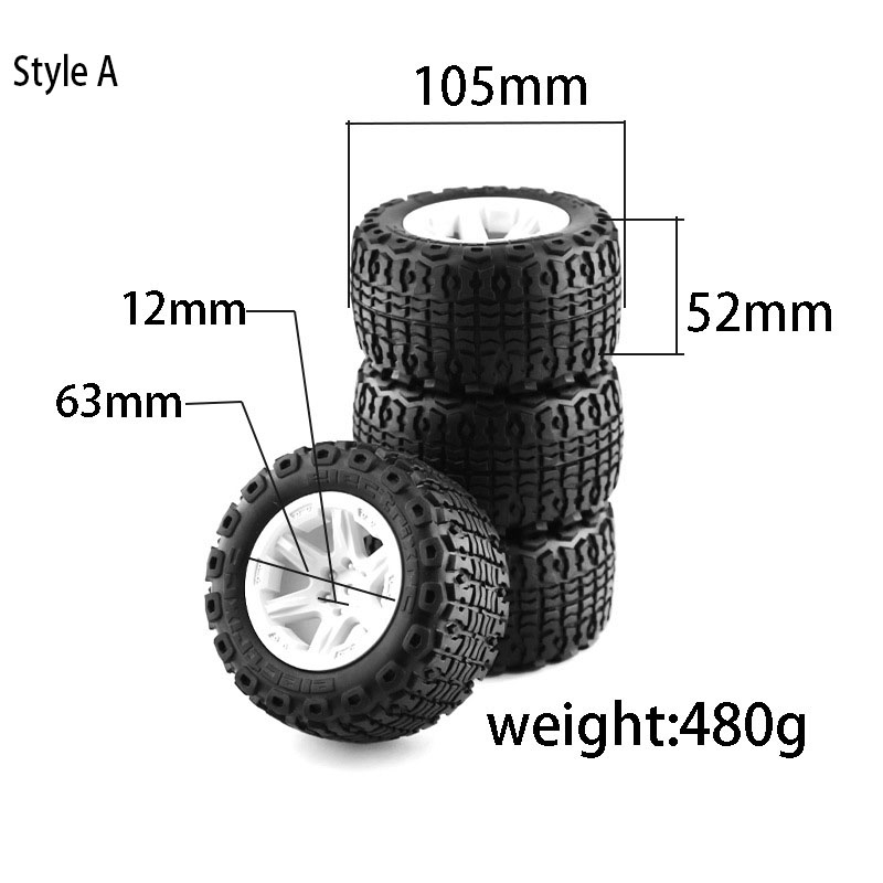 4 Pneus e Rodas para Caminhão  - Rc Truck Monster avaliação e preço