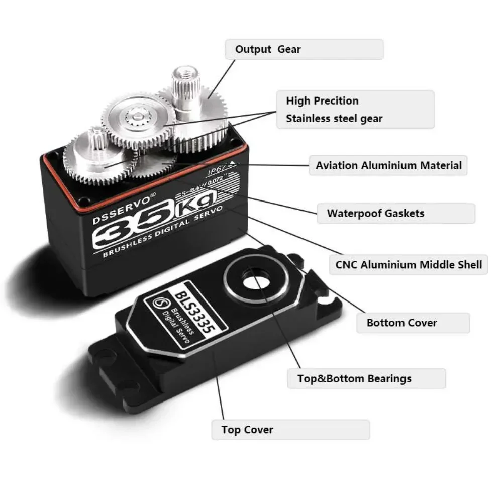 35kg bls3335 servo motor digit - Rc Hobby Tools avaliação e preço