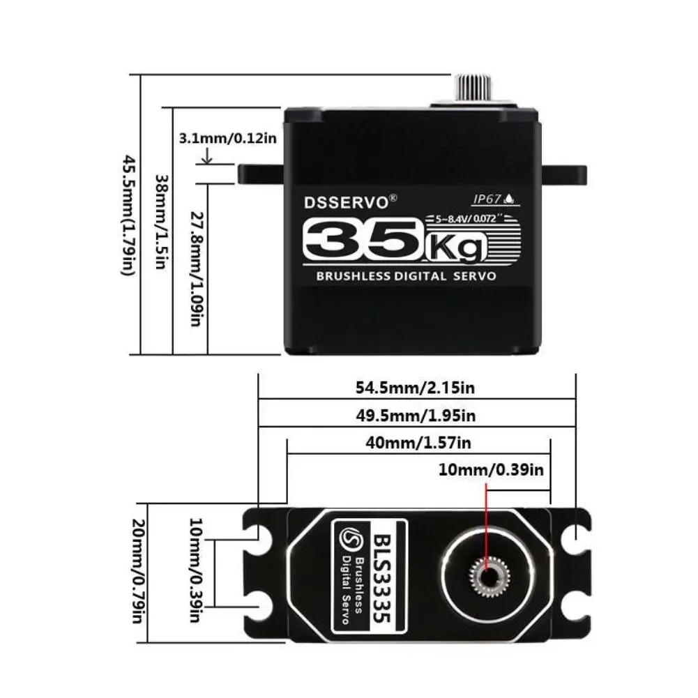 35kg bls3335 servo motor digit - Rc Hobby Tools avaliação e preço