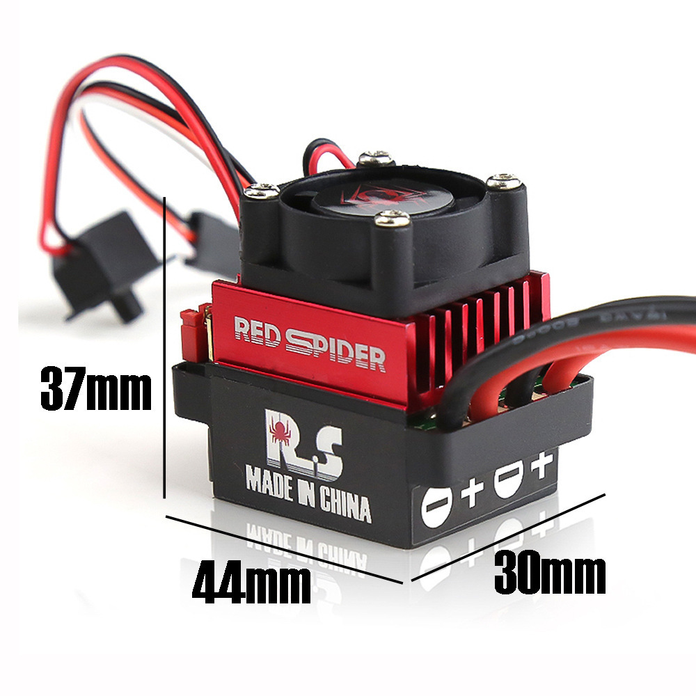 Red Spider 60A Brushed ESC, BE - Rc Truck Monster avaliação e preço