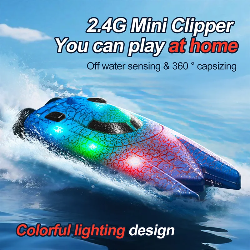 Barco RC Mini 2.4G com Luzes,  - Rc Hobby Grade Boat avaliação e preço